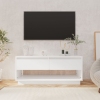 Mueble para TV madera contrachapada blanco 102x41x44 cm