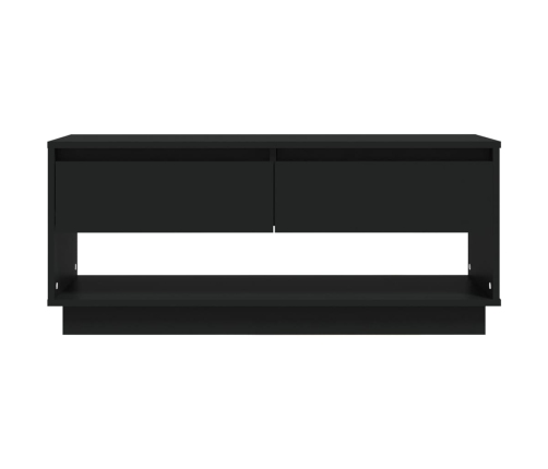 Mueble para TV madera contrachapada negro 102x41x44 cm