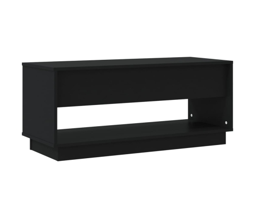 Mueble para TV madera contrachapada negro 102x41x44 cm