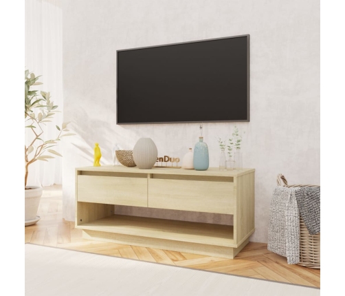 Mueble para TV madera contrachapada roble Sonoma 102x41x44 cm