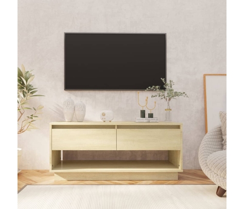 Mueble para TV madera contrachapada roble Sonoma 102x41x44 cm