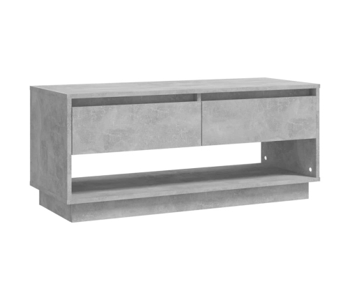 Mueble para TV madera contrachapada gris hormigón 102x41x44 cm