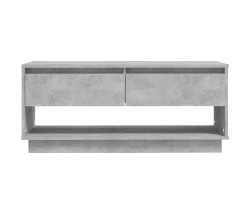 Mueble para TV madera contrachapada gris hormigón 102x41x44 cm