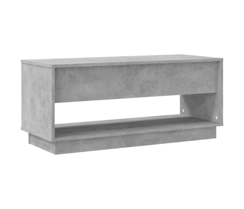 Mueble para TV madera contrachapada gris hormigón 102x41x44 cm