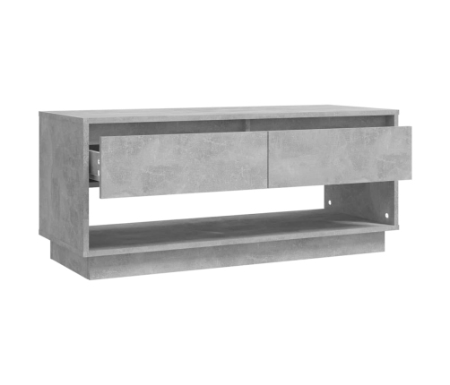 Mueble para TV madera contrachapada gris hormigón 102x41x44 cm