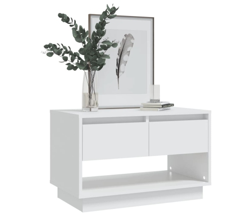 Mueble para TV madera contrachapada blanco 70x41x44 cm