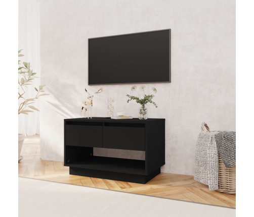 Mueble para TV madera contrachapada negro 70x41x44 cm