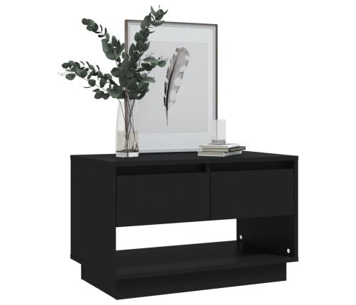 Mueble para TV madera contrachapada negro 70x41x44 cm