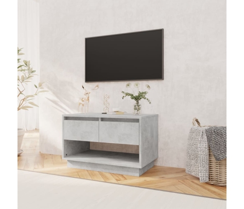 Mueble para TV madera contrachapada gris hormigón 70x41x44 cm