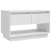 Mueble para TV madera contrachapada blanco brillo 70x41x44 cm