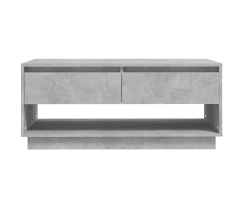 Mesa de centro madera contrachapada gris hormigón 102,5x55x44cm