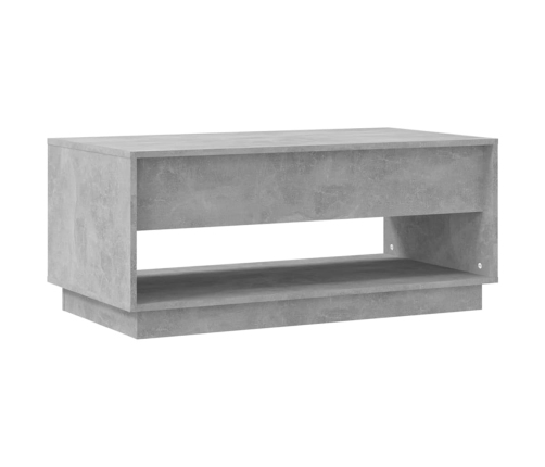 Mesa de centro madera contrachapada gris hormigón 102,5x55x44cm