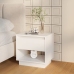 Mesitas de noche 2 uds madera contrachapada blanco 45x34x44 cm