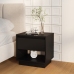 Mesitas de noche 2 uds madera contrachapada negro 45x34x44 cm