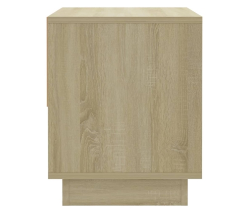 Mesita de noche madera contrachapada roble Sonoma 45x34x44 cm