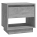 vidaXL Mesita de noche madera contrachapada gris hormigón 45x34x44 cm