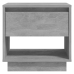 vidaXL Mesita de noche madera contrachapada gris hormigón 45x34x44 cm