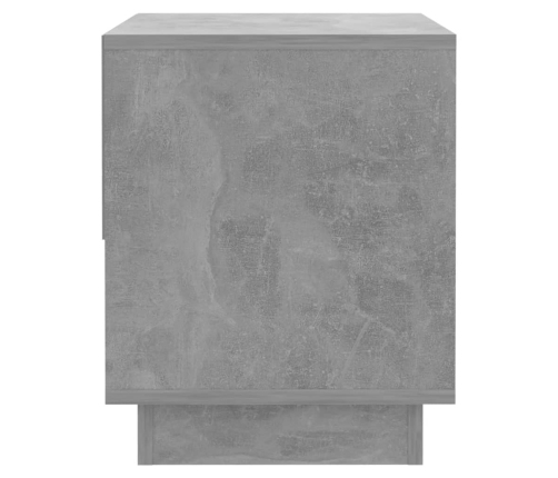 vidaXL Mesita de noche madera contrachapada gris hormigón 45x34x44 cm