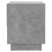 vidaXL Mesita de noche madera contrachapada gris hormigón 45x34x44 cm