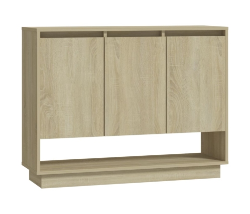 Aparador de madera contrachapada roble Sonoma 97x31x75 cm