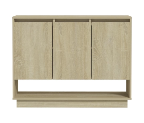 Aparador de madera contrachapada roble Sonoma 97x31x75 cm