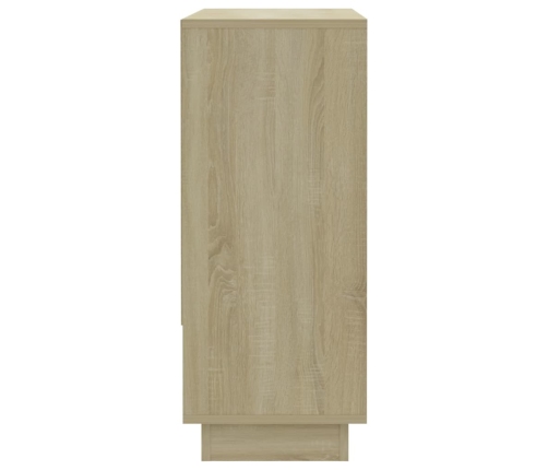 Aparador de madera contrachapada roble Sonoma 97x31x75 cm