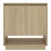 Aparador de madera contrachapada roble Sonoma 70x41x75 cm