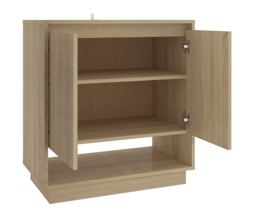 Aparador de madera contrachapada roble Sonoma 70x41x75 cm