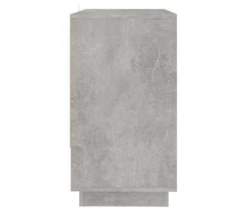 Aparador de madera contrachapada gris hormigón 70x41x75 cm