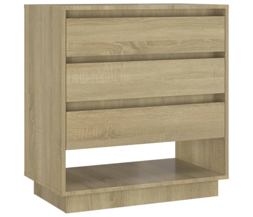 Aparador de madera contrachapada roble Sonoma 70x41x75 cm