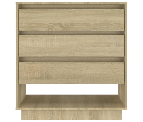 Aparador de madera contrachapada roble Sonoma 70x41x75 cm