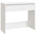 Mesa consola de madera contrachapada blanco 89x41x76,5 cm