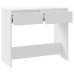 Mesa consola de madera contrachapada blanco 89x41x76,5 cm