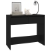 Mesa consola de madera contrachapada negro 89x41x76,5 cm