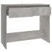 Mesa consola madera contrachapada gris hormigón 89x41x76,5 cm