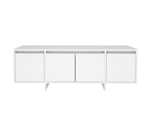 Mueble para TV madera contrachapada blanco 120x30x40,5 cm