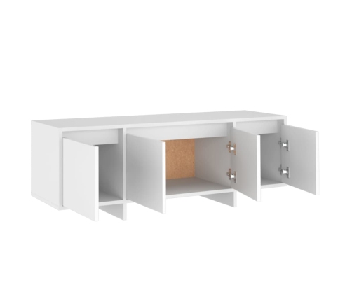 Mueble para TV madera contrachapada blanco 120x30x40,5 cm