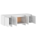 Mueble para TV madera contrachapada blanco 120x30x40,5 cm