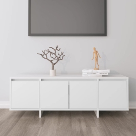 Mueble para TV madera contrachapada blanco 120x30x40,5 cm