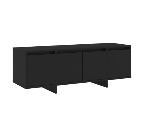 Mueble para TV madera contrachapada negro 120x30x40,5 cm