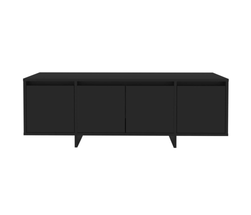 Mueble para TV madera contrachapada negro 120x30x40,5 cm