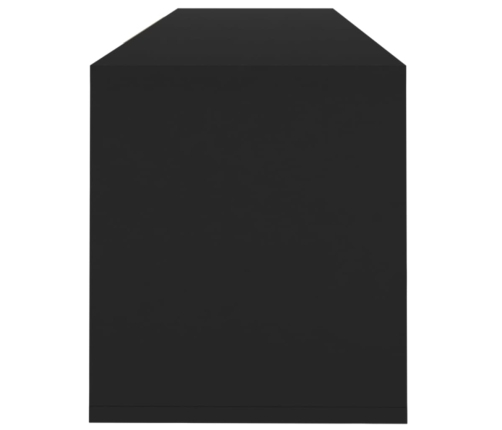 Mueble para TV madera contrachapada negro 120x30x40,5 cm