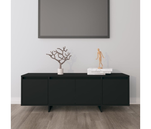 Mueble para TV madera contrachapada negro 120x30x40,5 cm