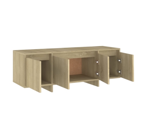 Mueble para TV madera contrachapada roble Sonoma 120x30x40,5 cm