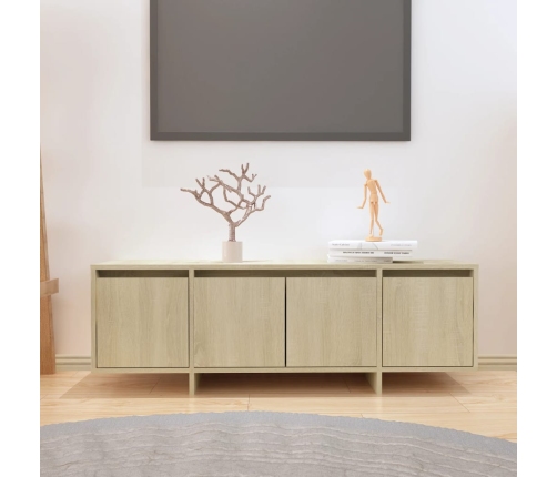 Mueble para TV madera contrachapada roble Sonoma 120x30x40,5 cm