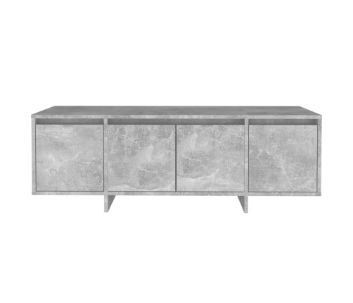 Mueble de TV madera contrachapada gris hormigón 120x30x40,5 cm