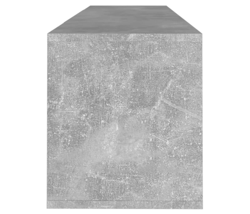 Mueble de TV madera contrachapada gris hormigón 120x30x40,5 cm