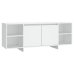 Mueble para TV madera contrachapada blanco 130x35x50 cm