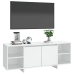 Mueble para TV madera contrachapada blanco 130x35x50 cm