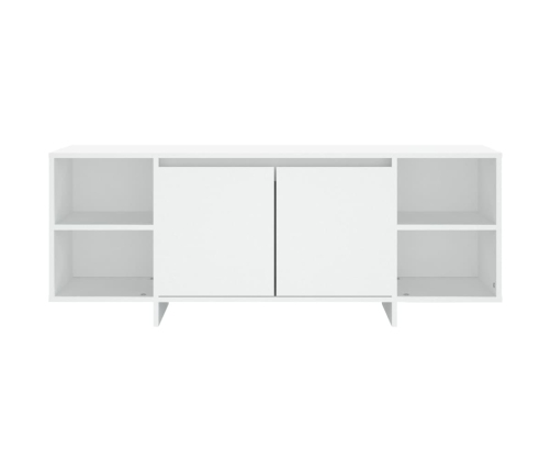 Mueble para TV madera contrachapada blanco 130x35x50 cm